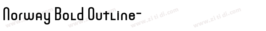 Norway Bold Outline字体转换